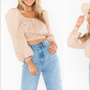 SHOW ME YOUR MUMU: Susana crop top, ditzy daisy, XL